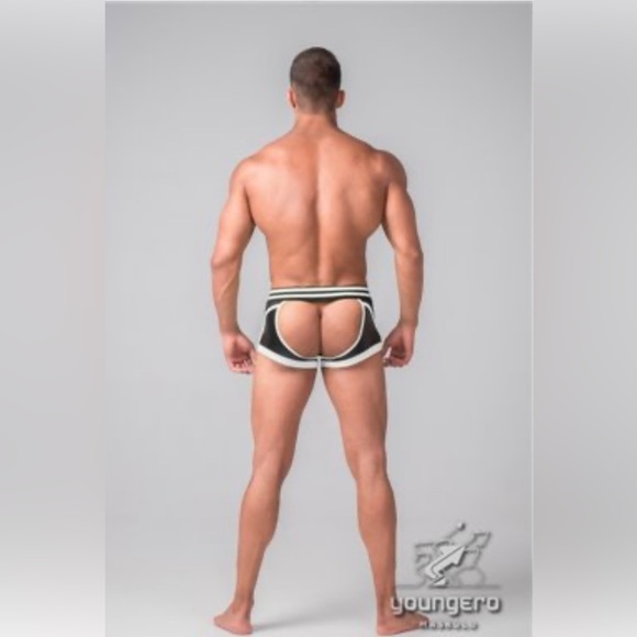 MASKULO - Fetish Trunks Codpiece Open Rear White.TR110-80-M - Picture 6 of 9